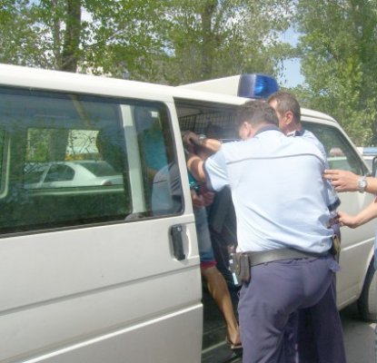 Tâlharul imobilizat de trecători pe I.C. Brătianu a fost arestat